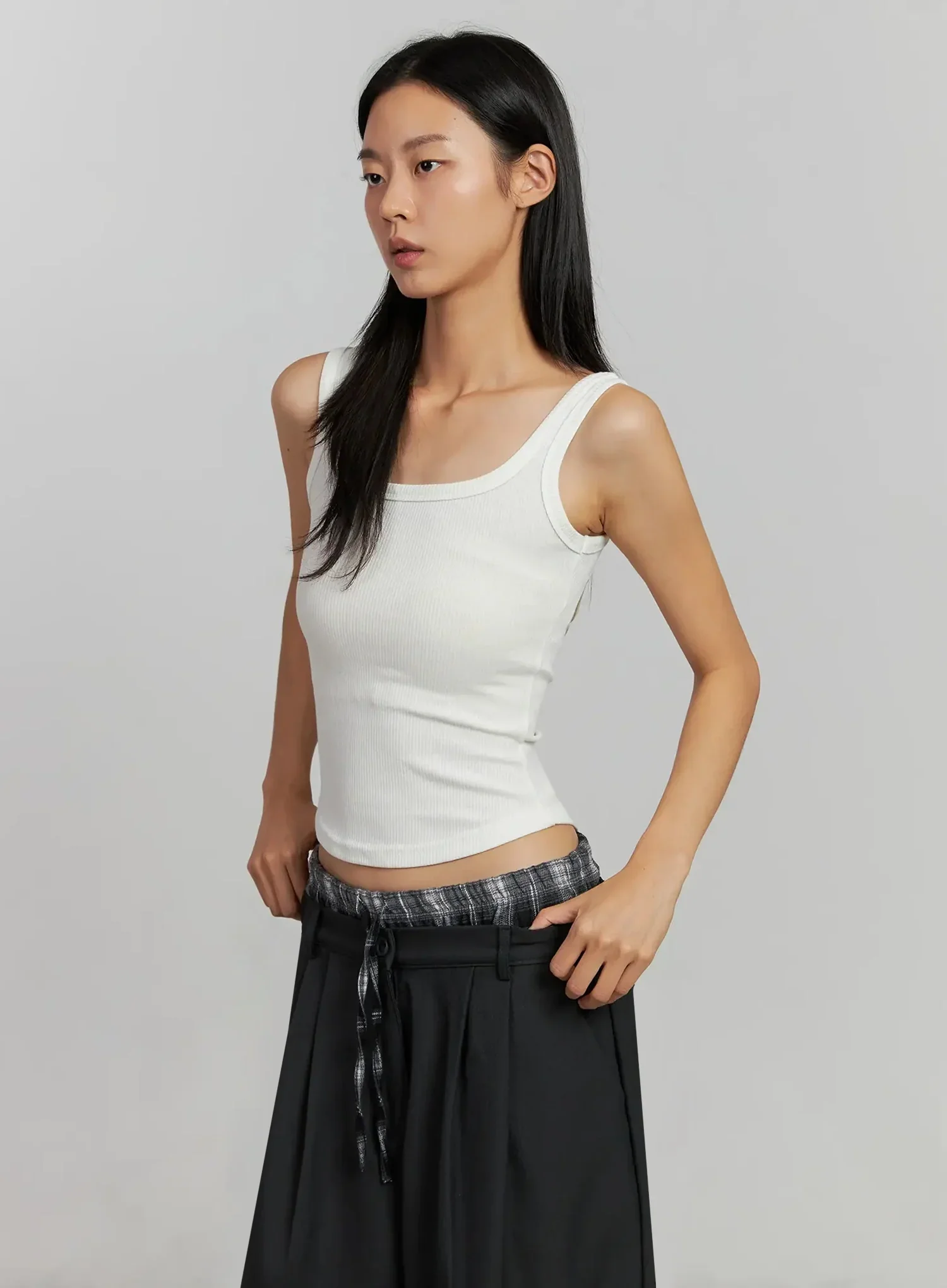 Ribbed Square Neck Tank IJ502 - Image 16