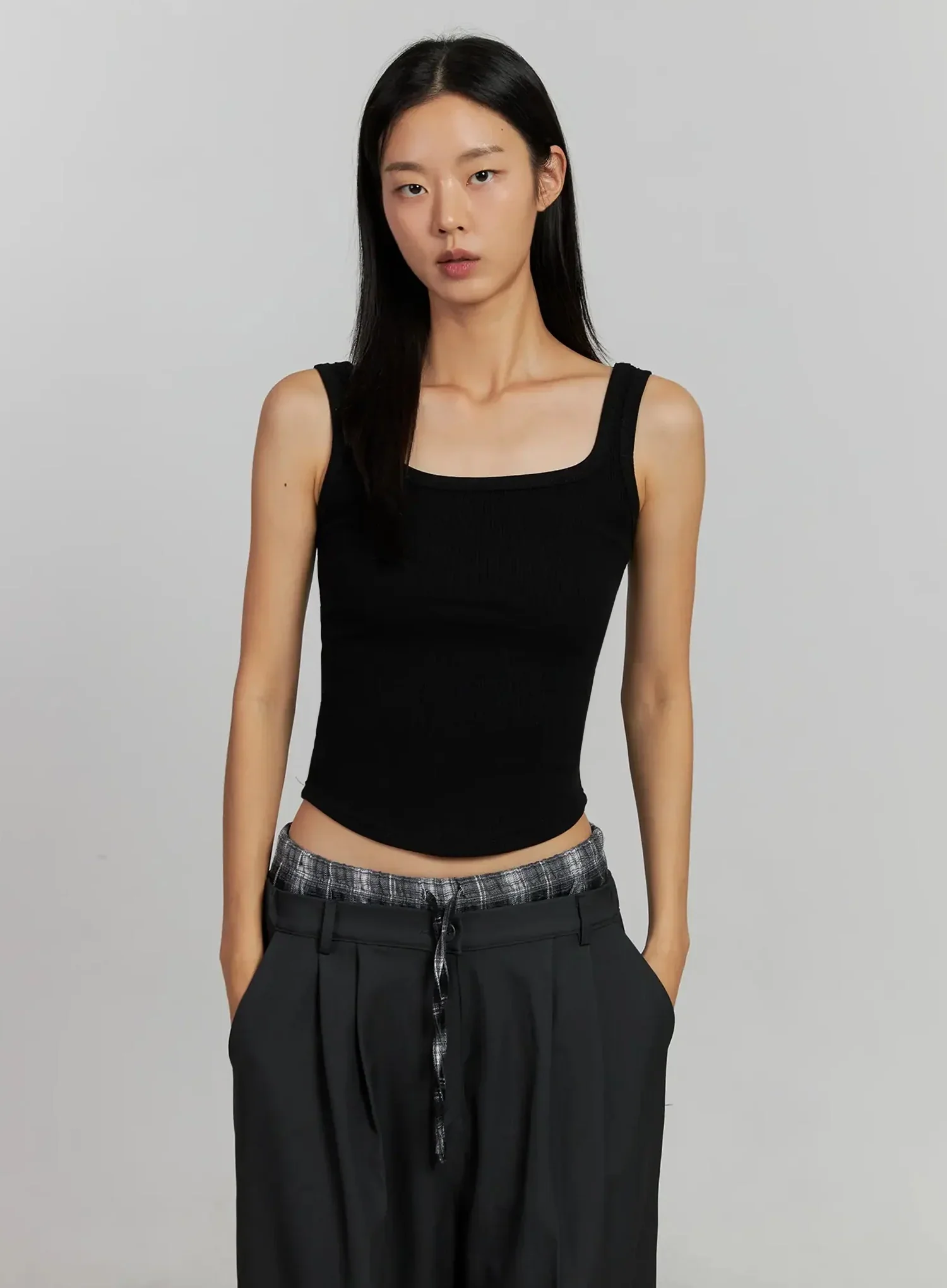 Ribbed Square Neck Tank IJ502 - Image 17