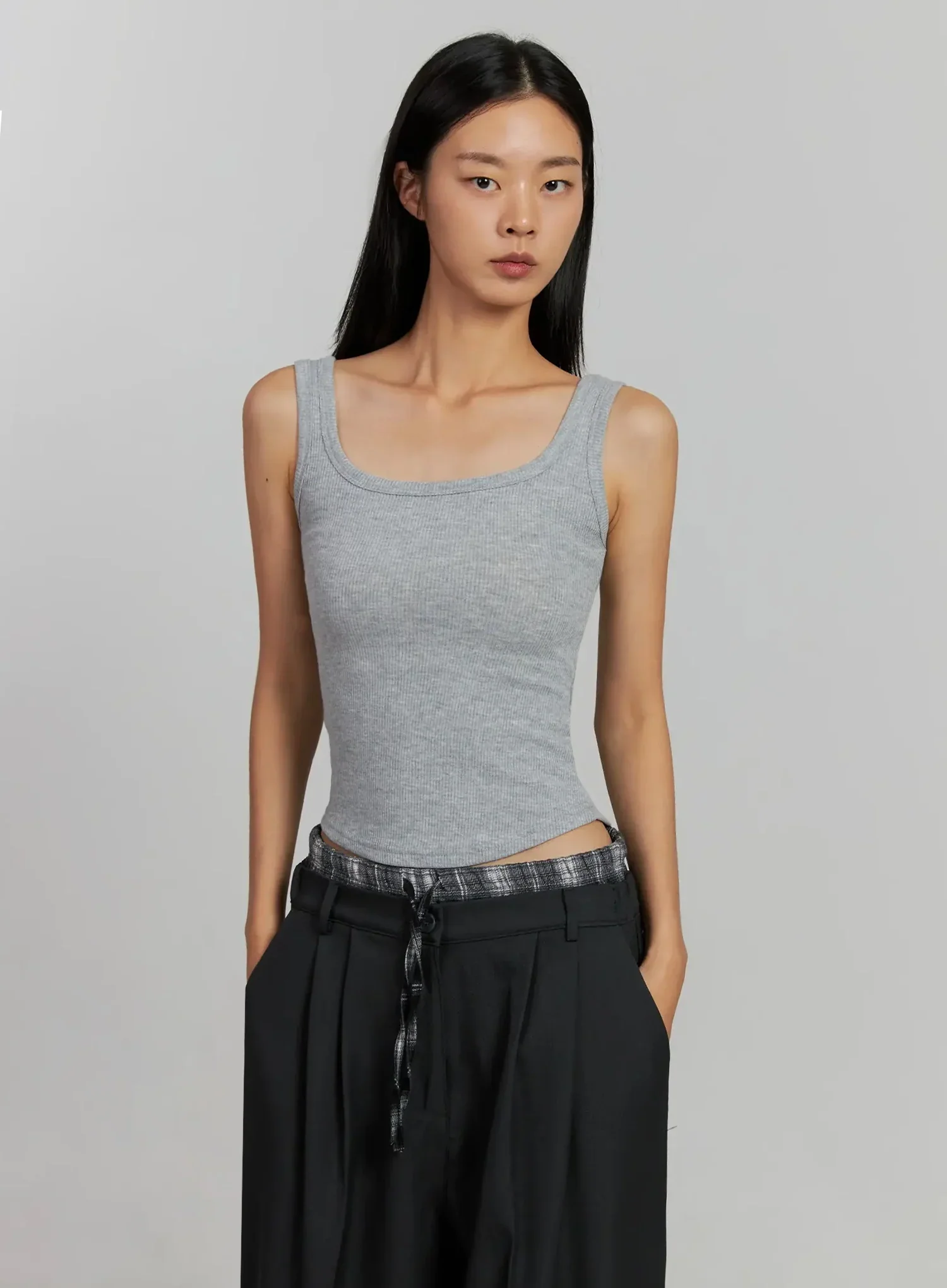Ribbed Square Neck Tank IJ502 - Image 9