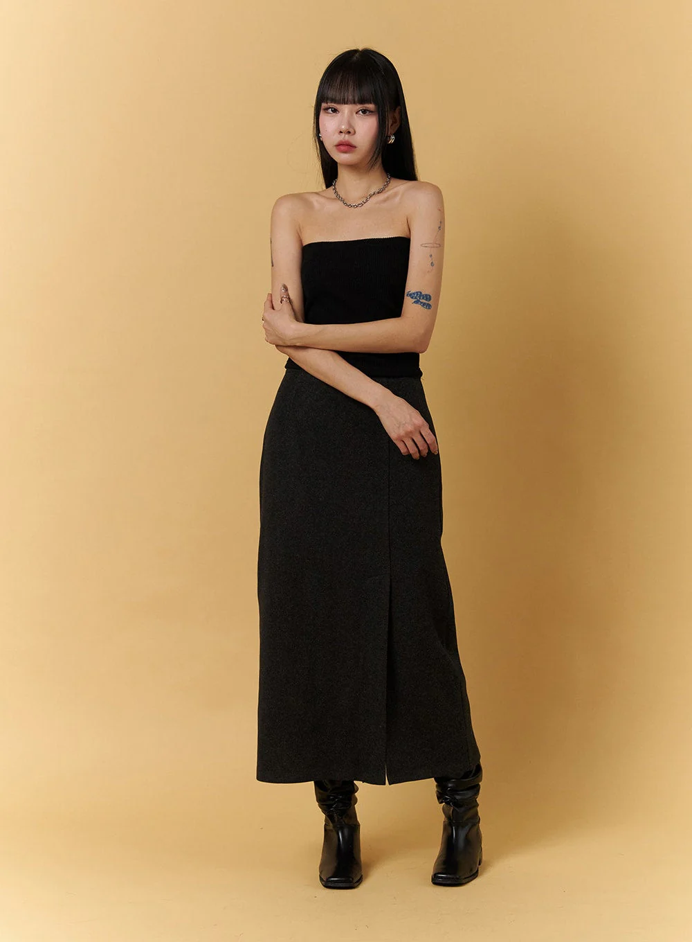 Ribbed Tube Top CJ404 - Image 2