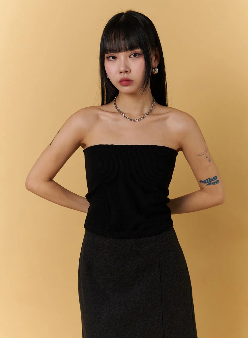Ribbed Tube Top CJ404 - Image 4