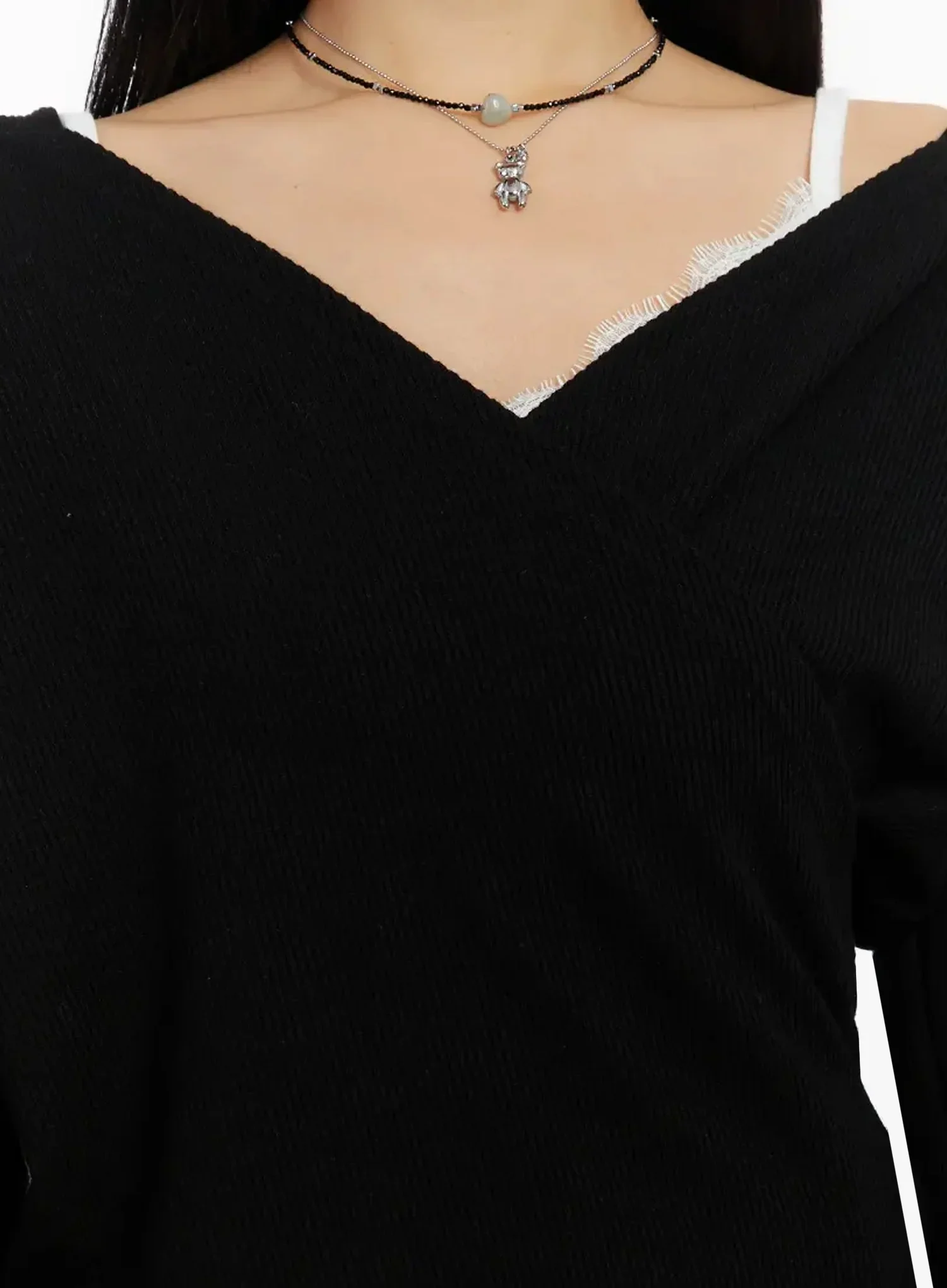 Ribbed Wrap Hoodie Top ID525 - Image 4