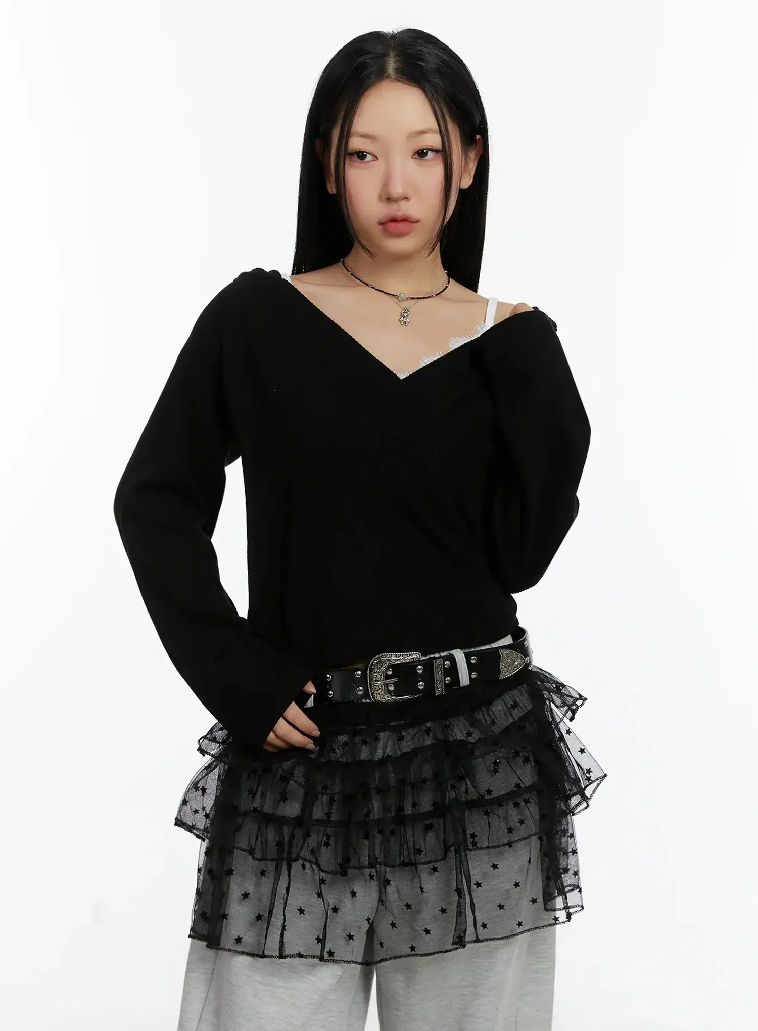 Ribbed Wrap Hoodie Top ID525 - Image 5