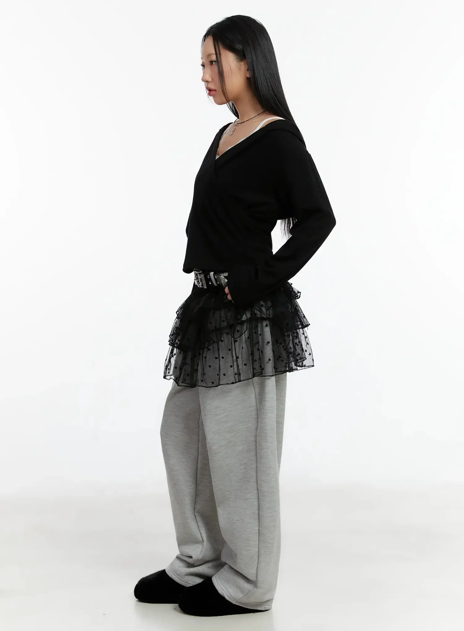 Ribbed Wrap Hoodie Top ID525 - Image 9