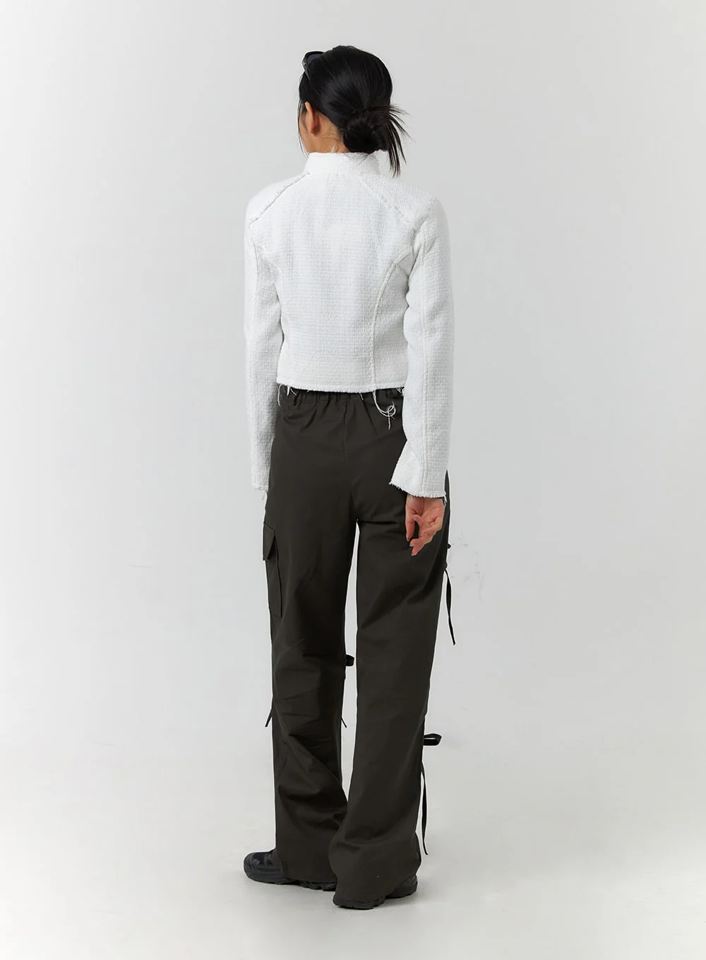 Ribbon Detail Cargo Pants CF401 - Image 6