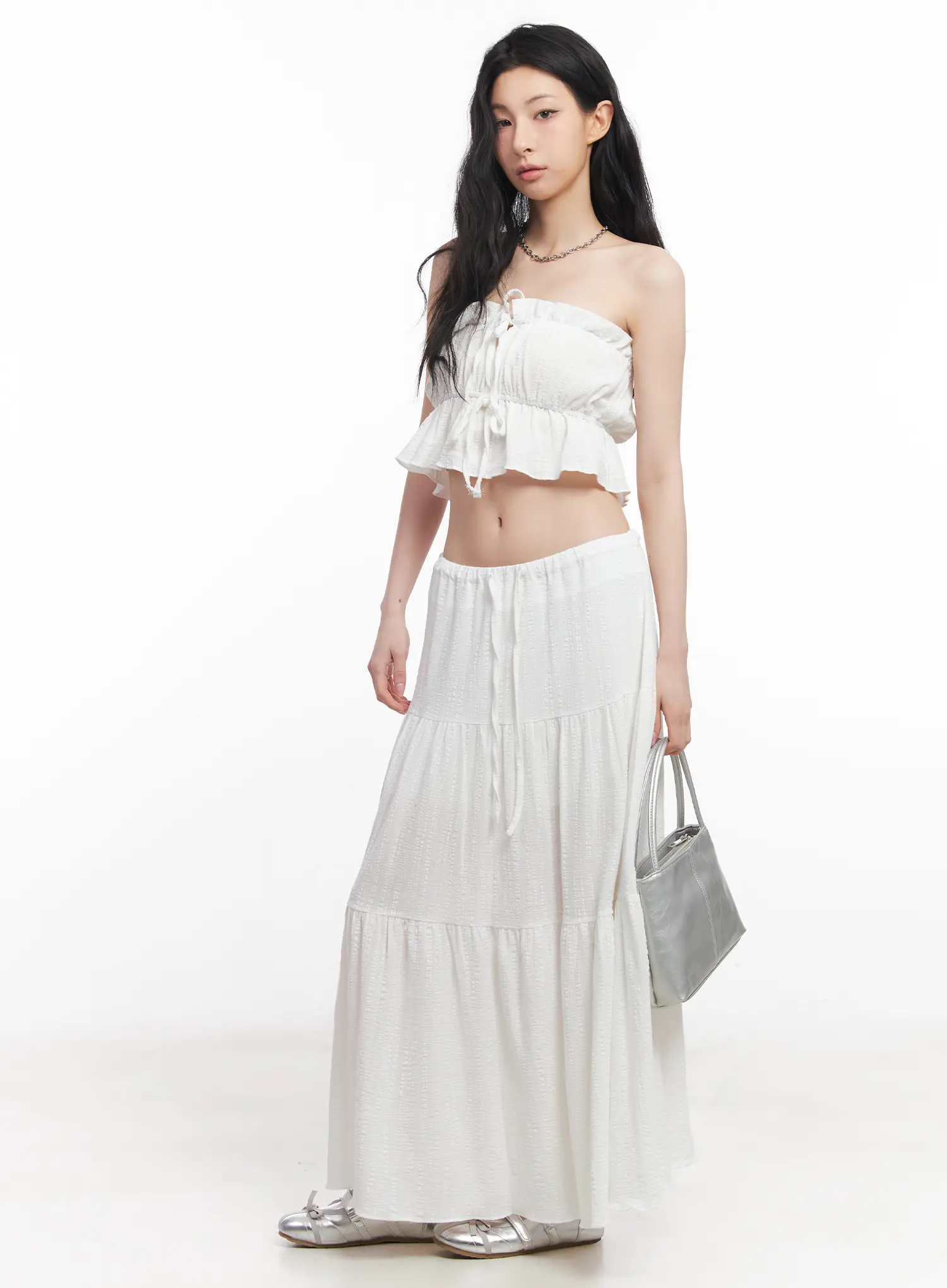 Ribbon Frill Tube Top CU510 - Image 2