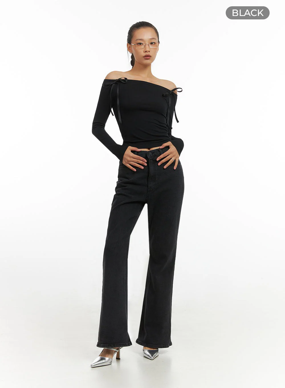 Ribbon Off Shoulder Top IO409 - Image 20