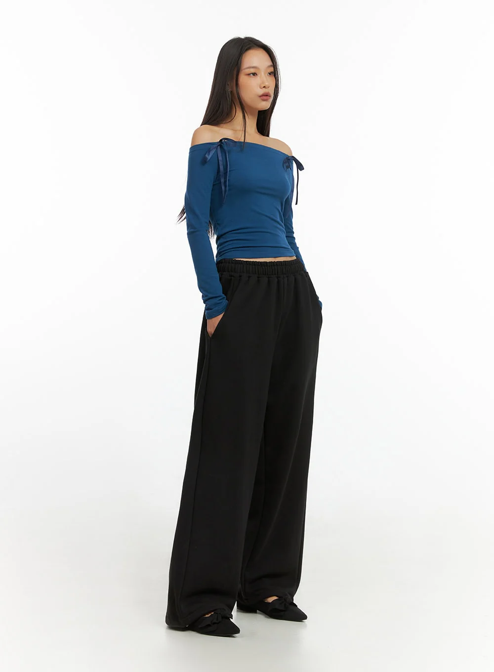 Ribbon Off Shoulder Top IO409 - Image 7
