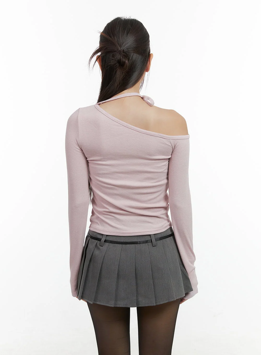 Ribbon One Shoulder Top CO417 - Image 6