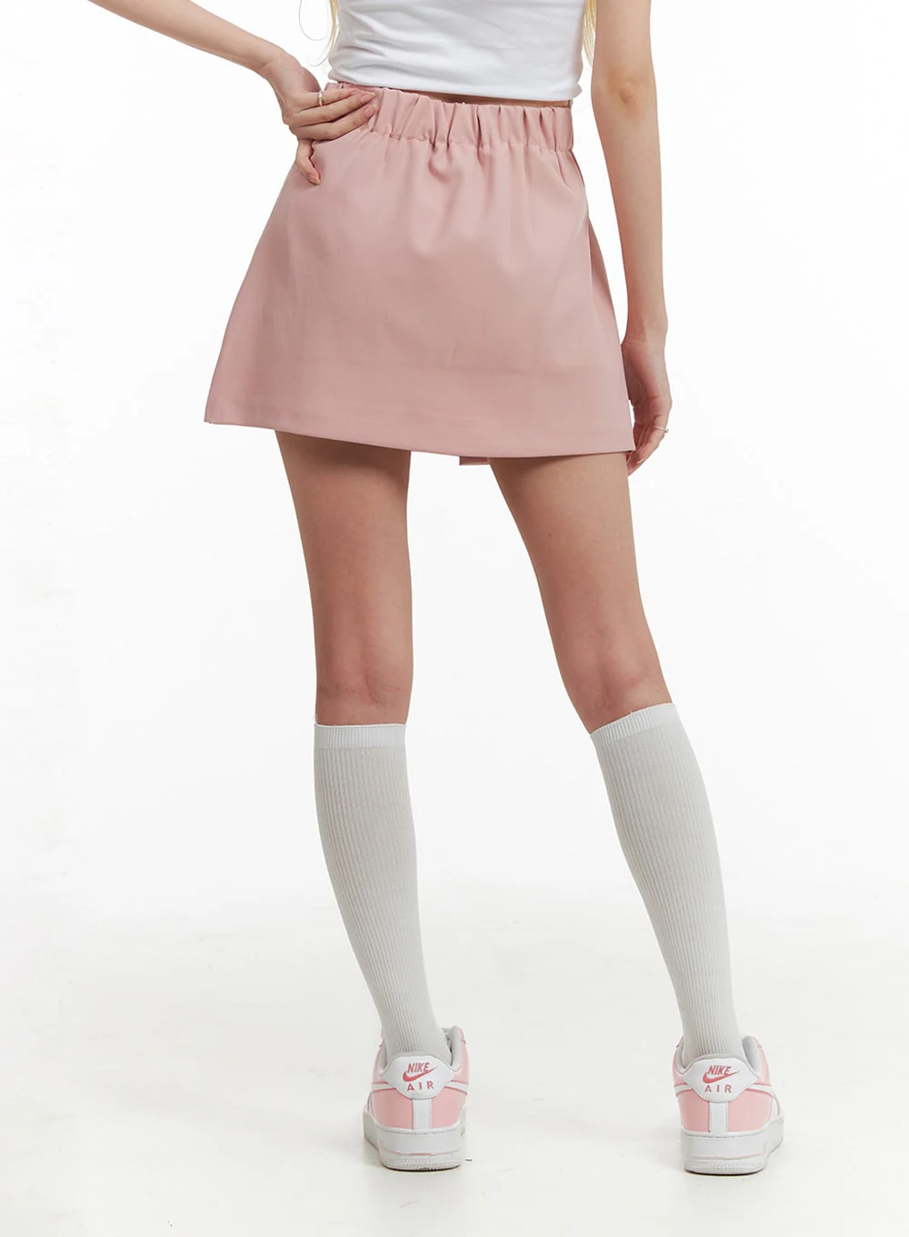 Ribbon Pleated Mini Skirt IF408 - Image 4