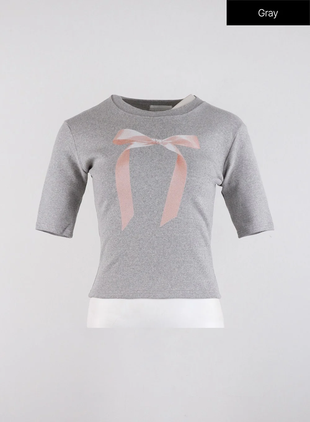 Ribbon Slip Crop T-shirt ID313 - Image 10