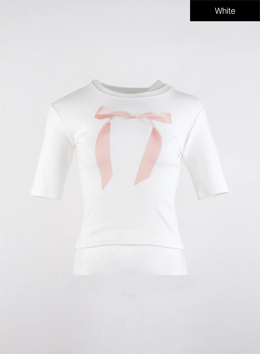 Ribbon Slip Crop T-shirt ID313 - Image 8