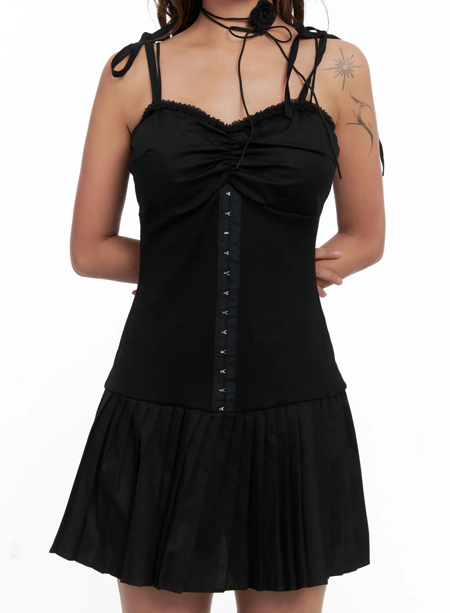 Ribbon Strap Corset Mini Dress CS522 - Image 5