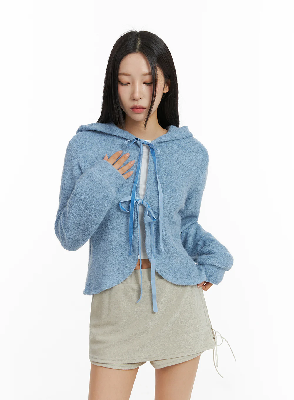 Ribbon Terry Cardigan CJ408 - Image 7
