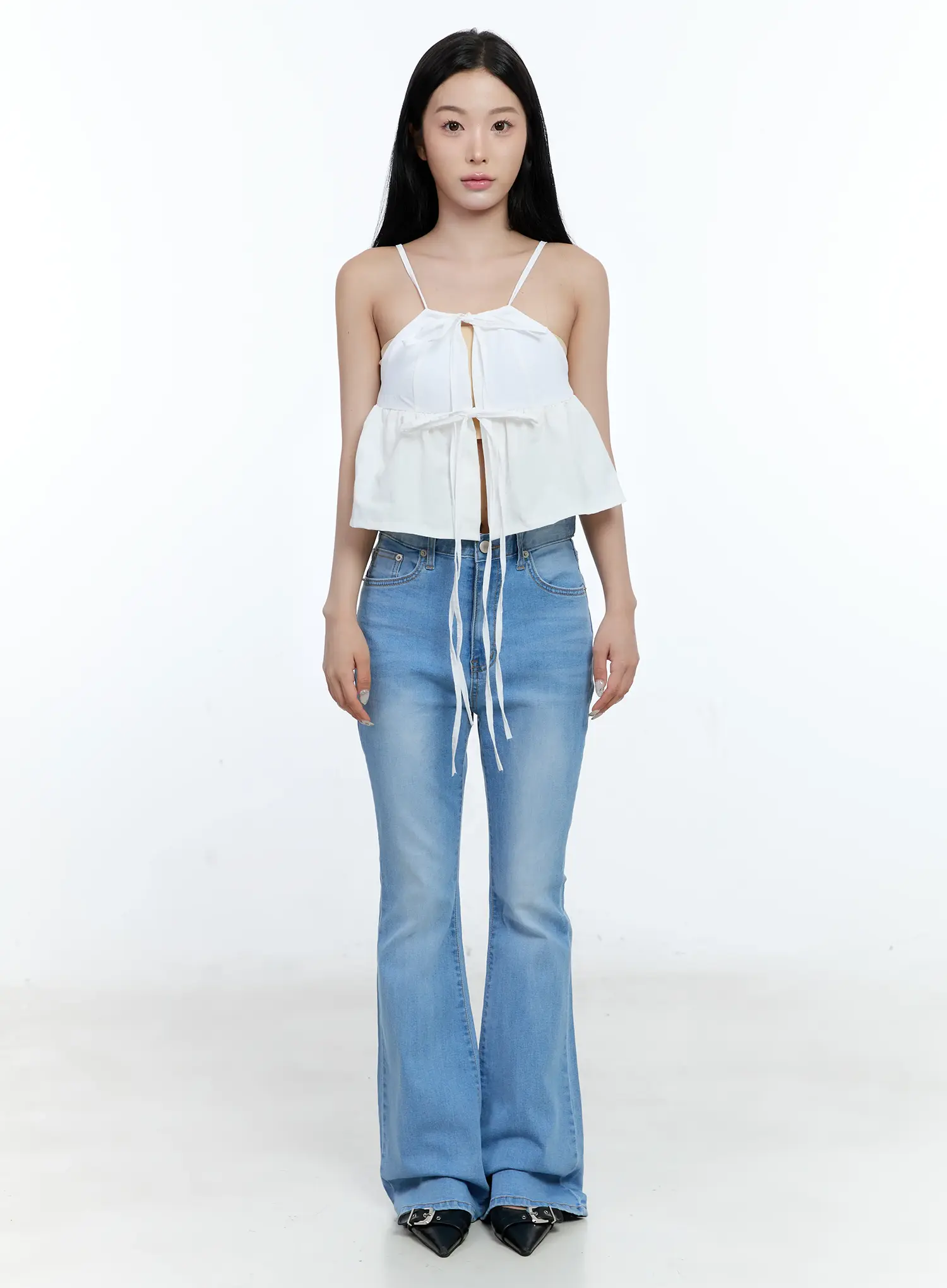 Ribbon Tie Tank Top CL530 - Image 2