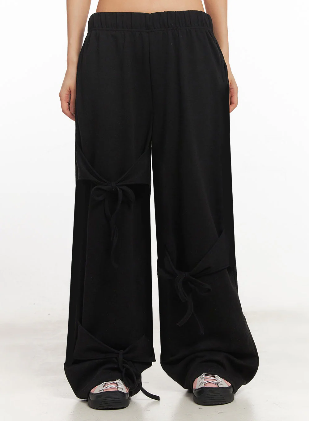 Ribbon Wide-Leg Sweatpants IA524 - Image 6