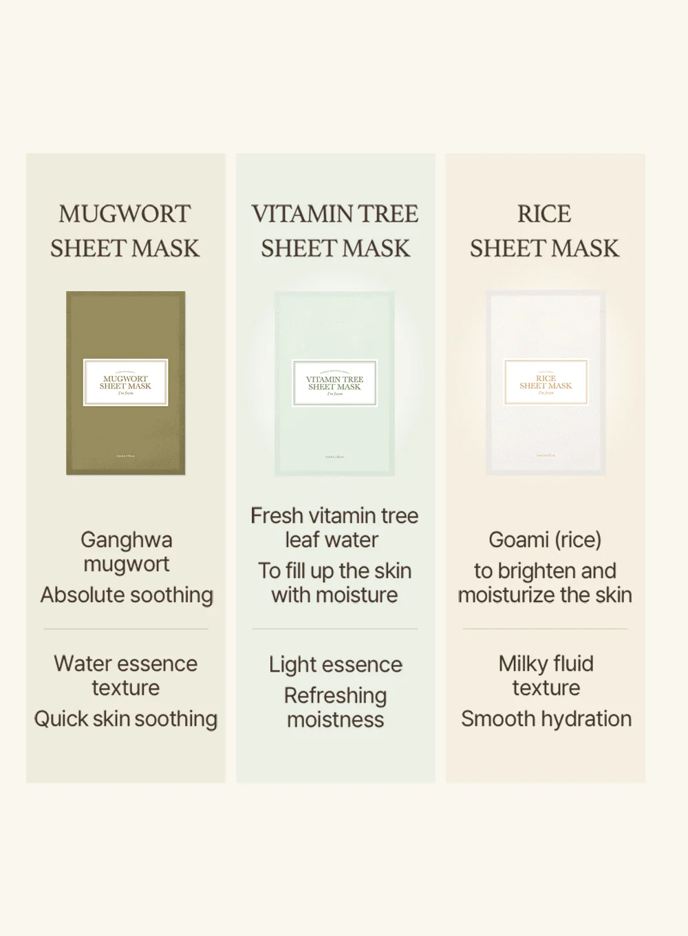 Rice Sheet Mask Set (5ea) - Image 12