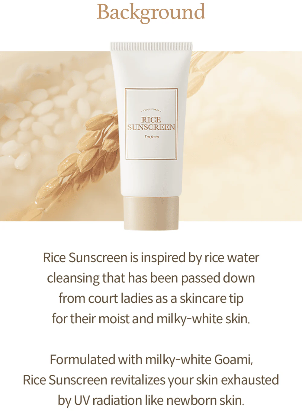 Rice Sunscreen (50ml) - Image 3