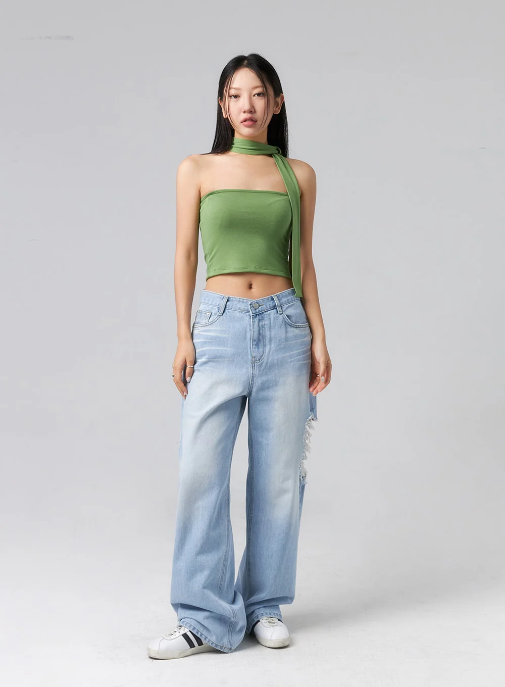 Ripped Side Jeans CL320 - Image 3