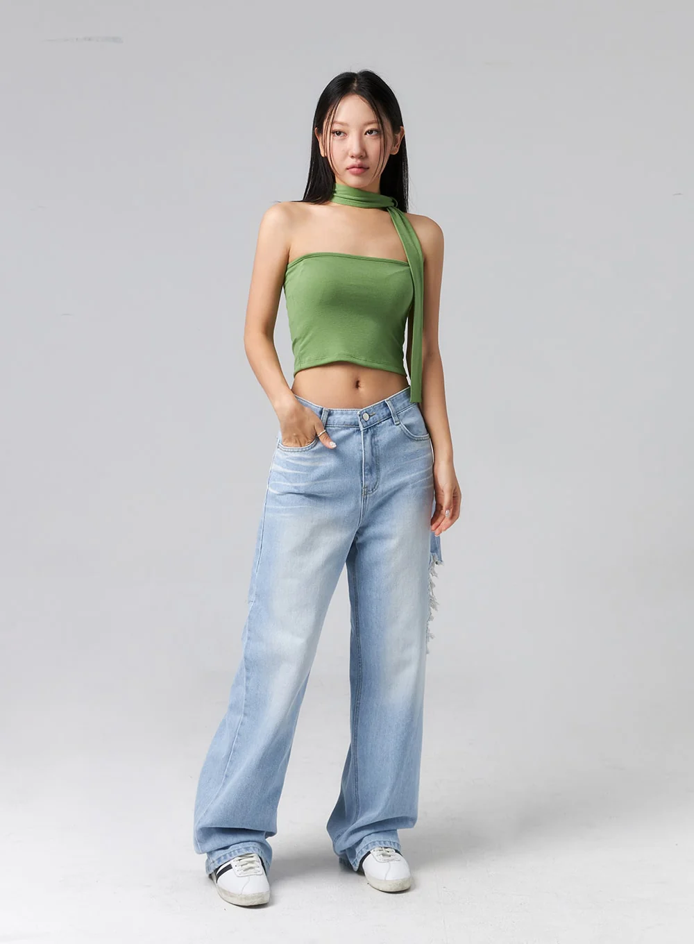Ripped Side Jeans CL320 - Image 4
