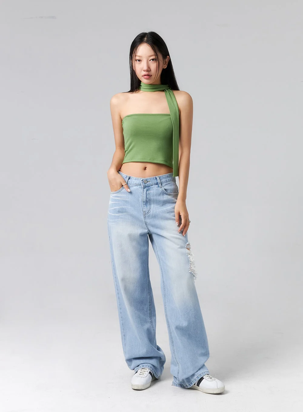 Ripped Side Jeans CL320 - Image 7