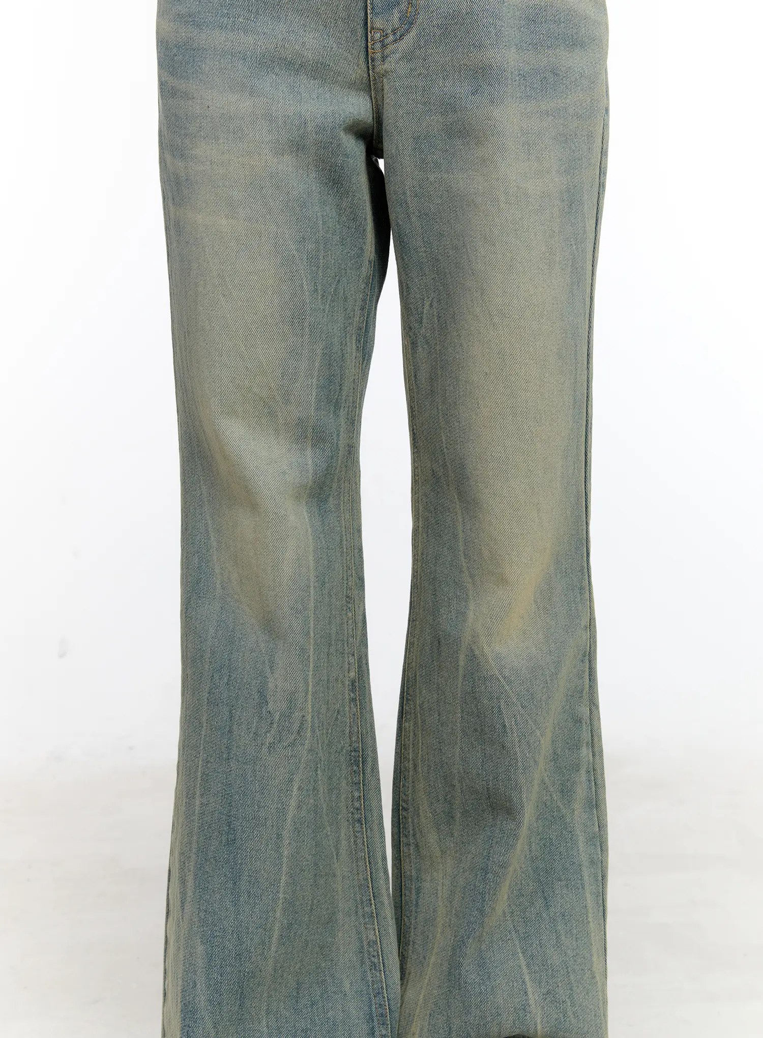 Roa Vintage Blue Flared Denim Jeans CL504 - Image 4