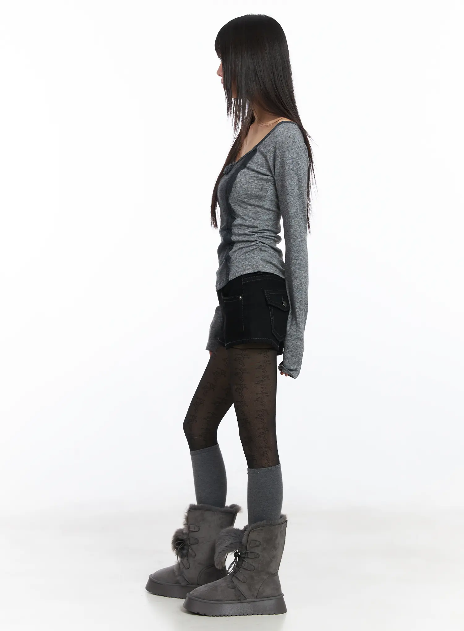 Robson Rose Lace U-Neck Top CD519 - Image 3