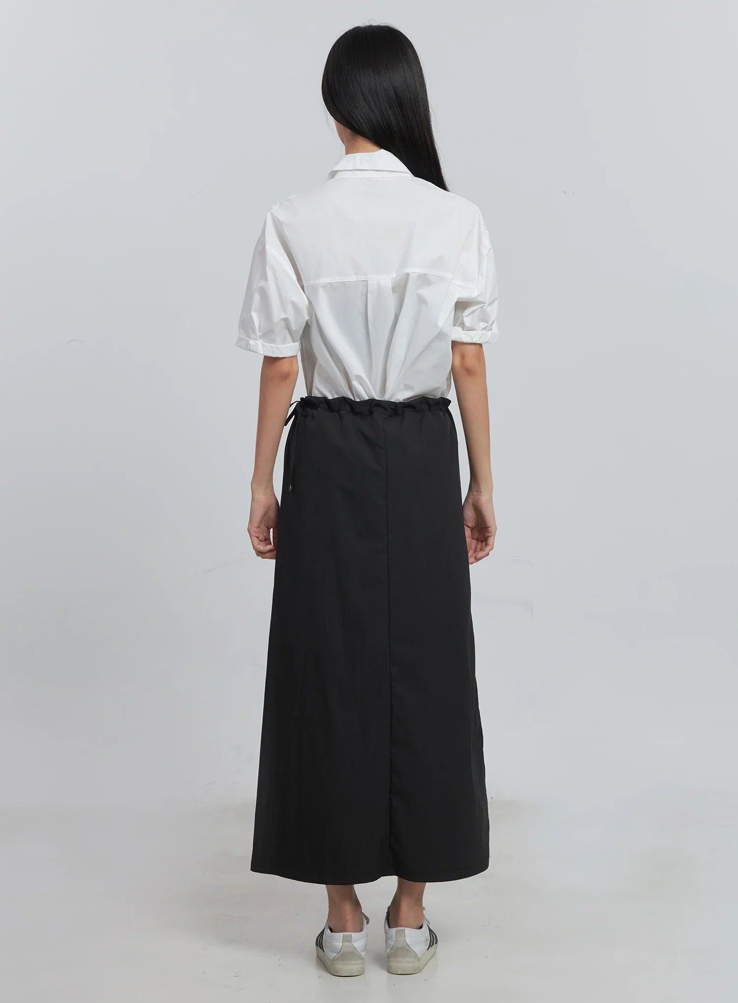 Roll-Up Short-Sleeve Collared Shirt IU512 - Image 34