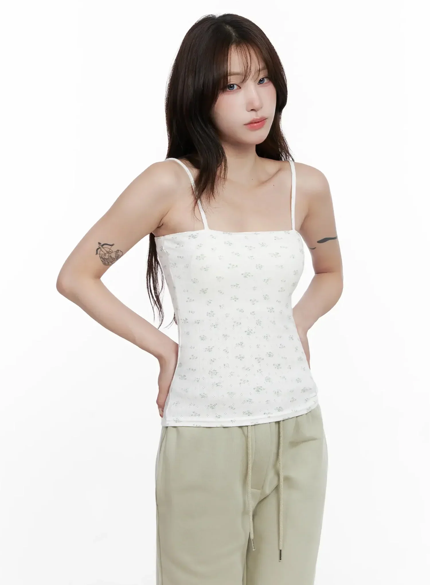 Romantic Floral Padded Camisole Top IN514 - Image 12
