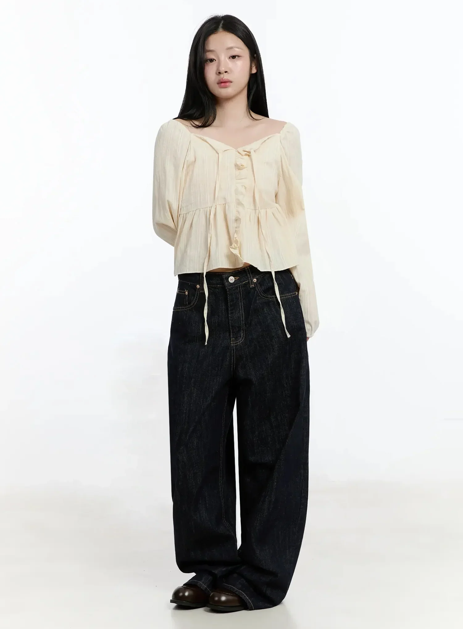 Romantic Frill Lace Blouse IM513 - Image 3