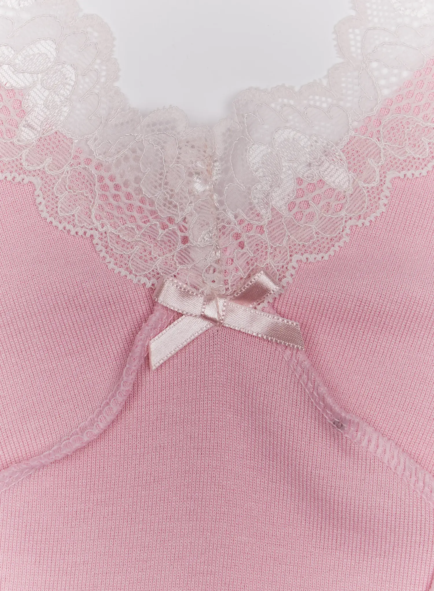 Romantic Lace Trim Cami Top F517 - Image 4