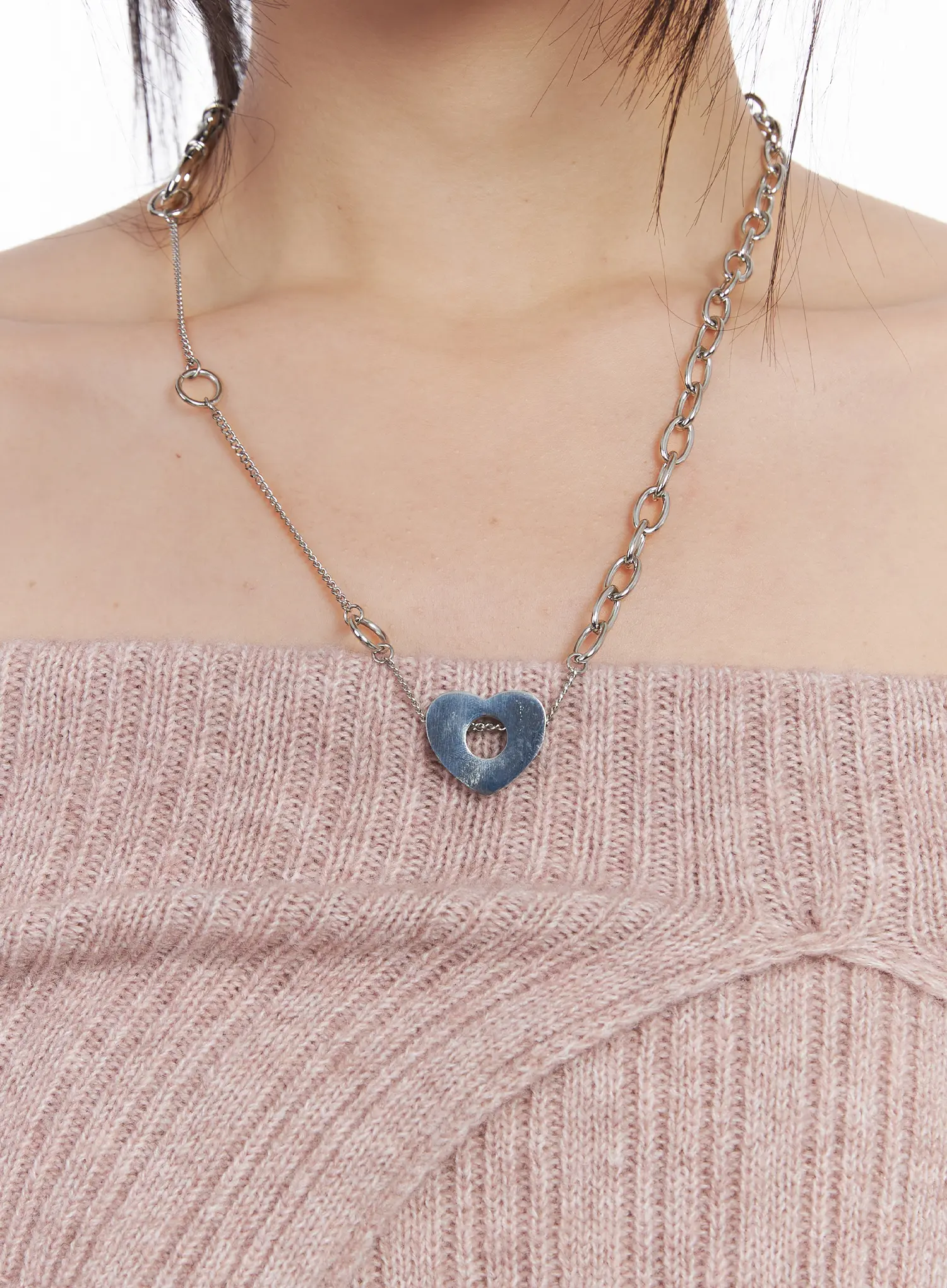 Romantic Metallic Pendant Necklace CD530