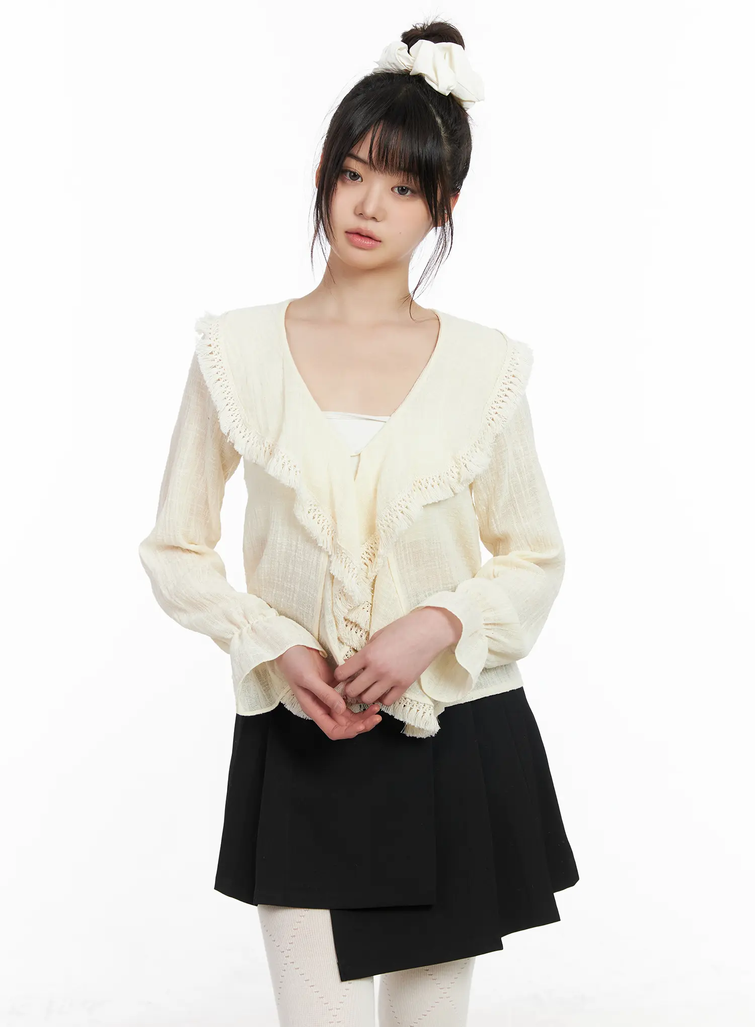 Romantic Ruffle Trimmed Blouse CM513 - Image 12