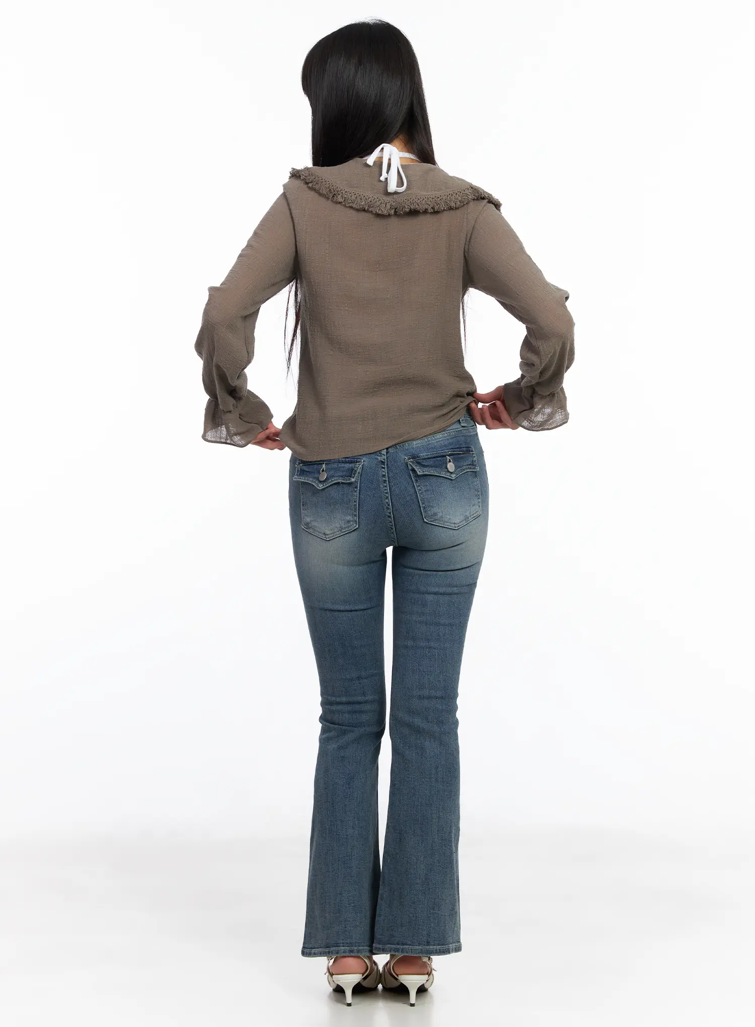 Romantic Ruffle Trimmed Blouse CM513 - Image 5