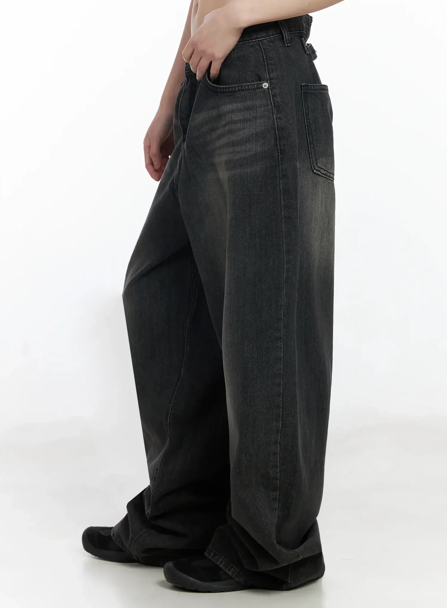 Romy Back-Belt Baggy Jeans IF505 - Image 10