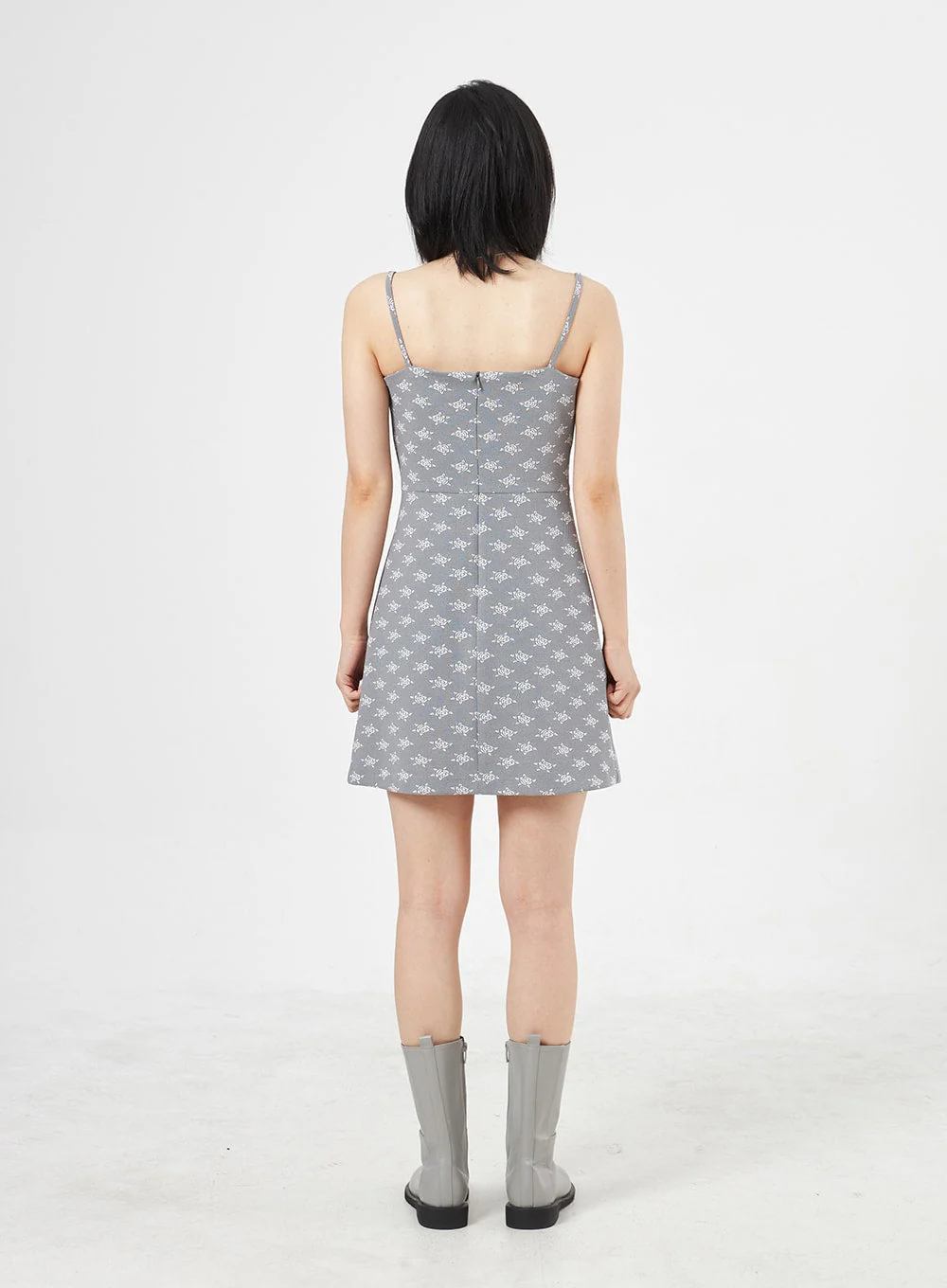 Rose Print Mini Dress OA310 - Image 10