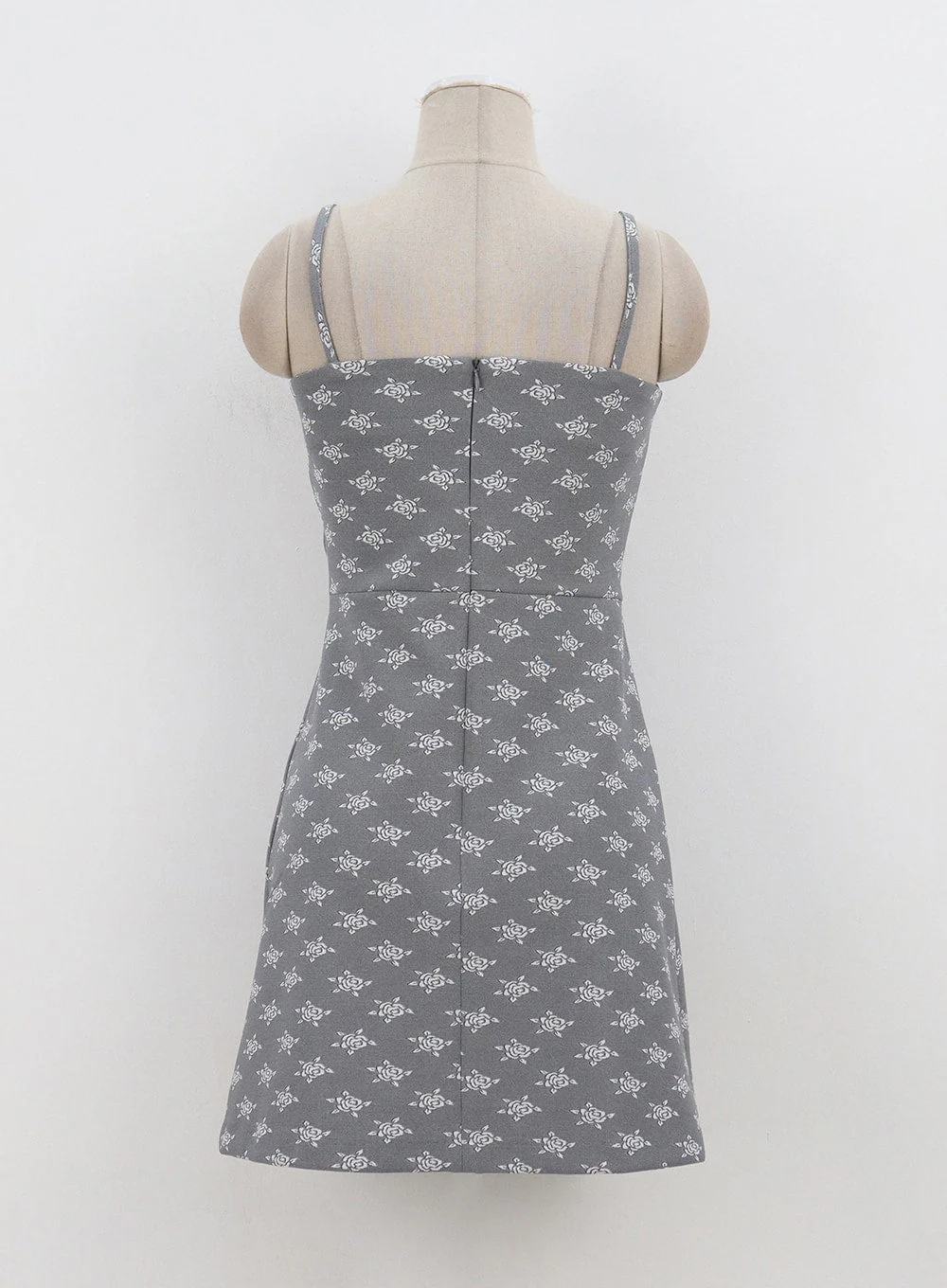 Rose Print Mini Dress OA310 - Image 12