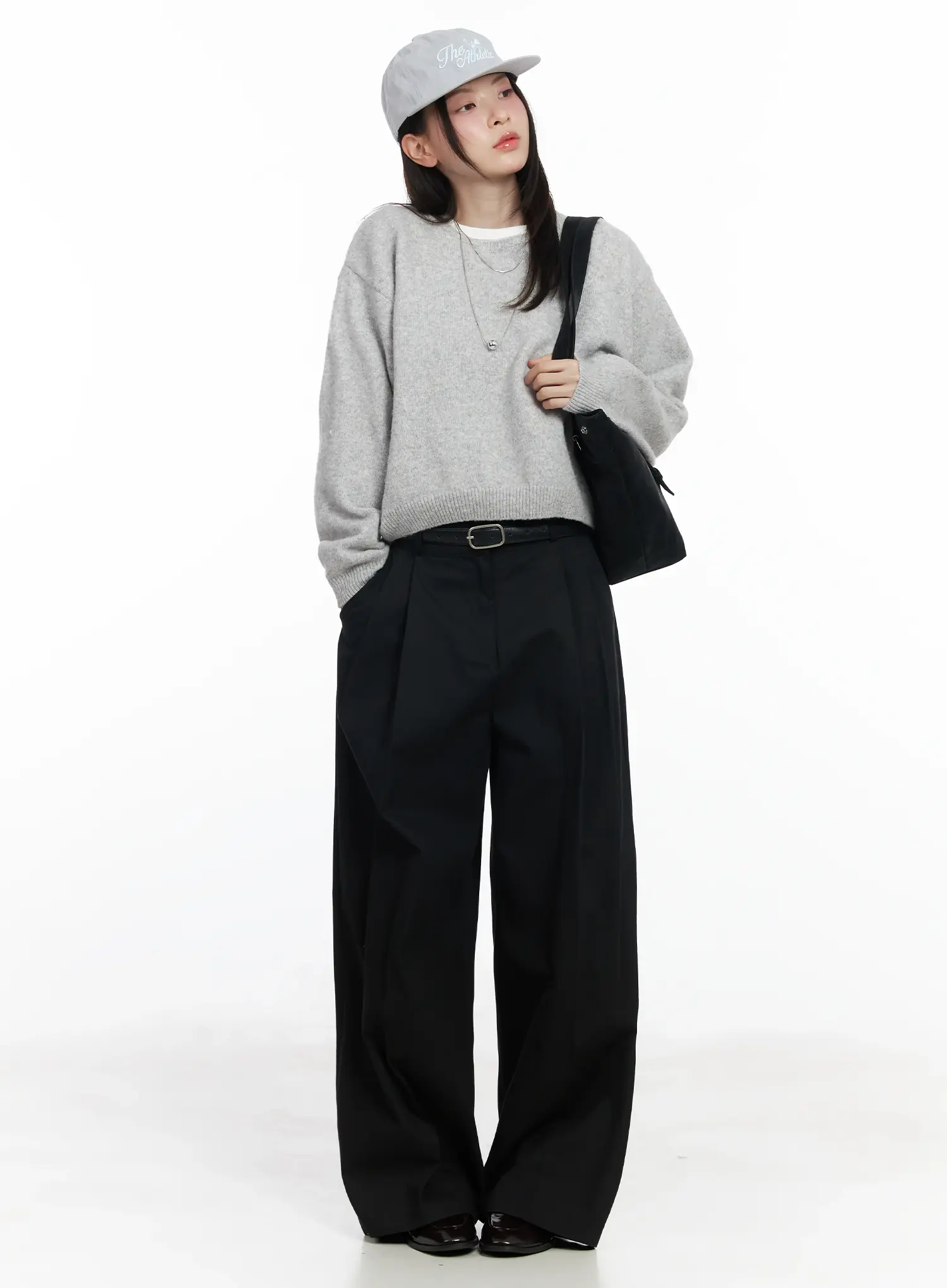 Round Neck Knit Sweater Top IF520 - Image 9