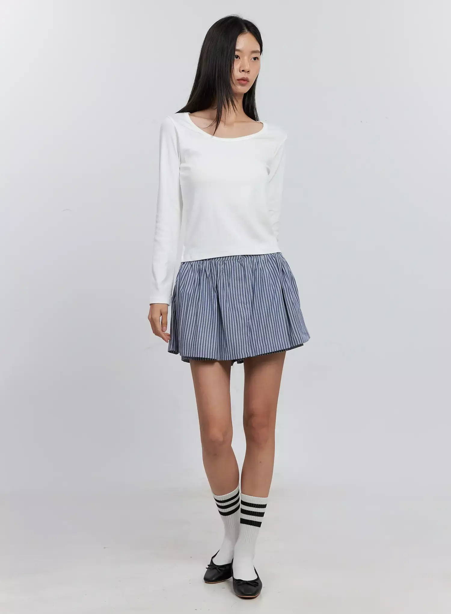 Round-Neck Long Sleeve Top IS515 - Image 10