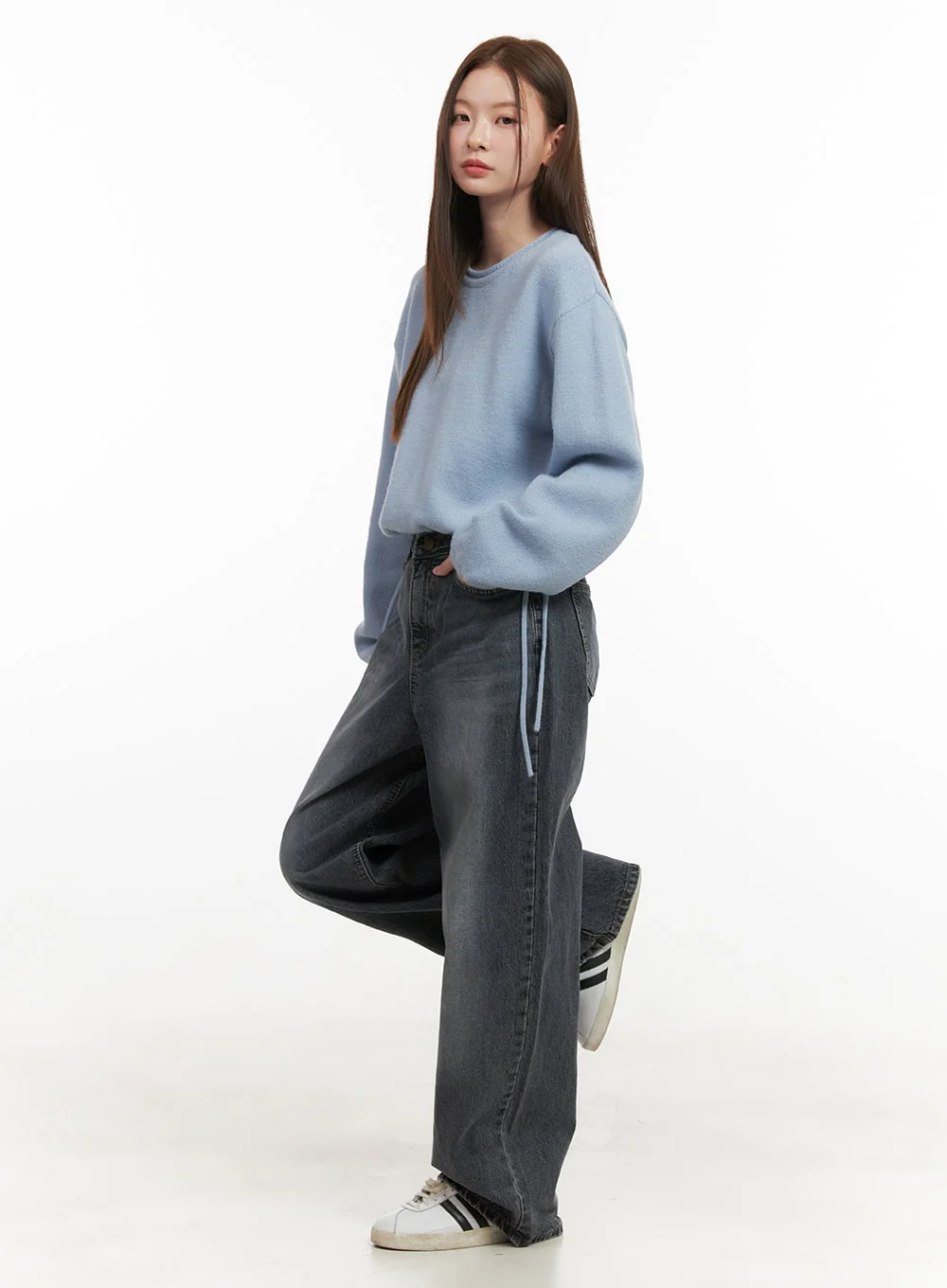 Round Neck Loose Sweater OD417 - Image 3