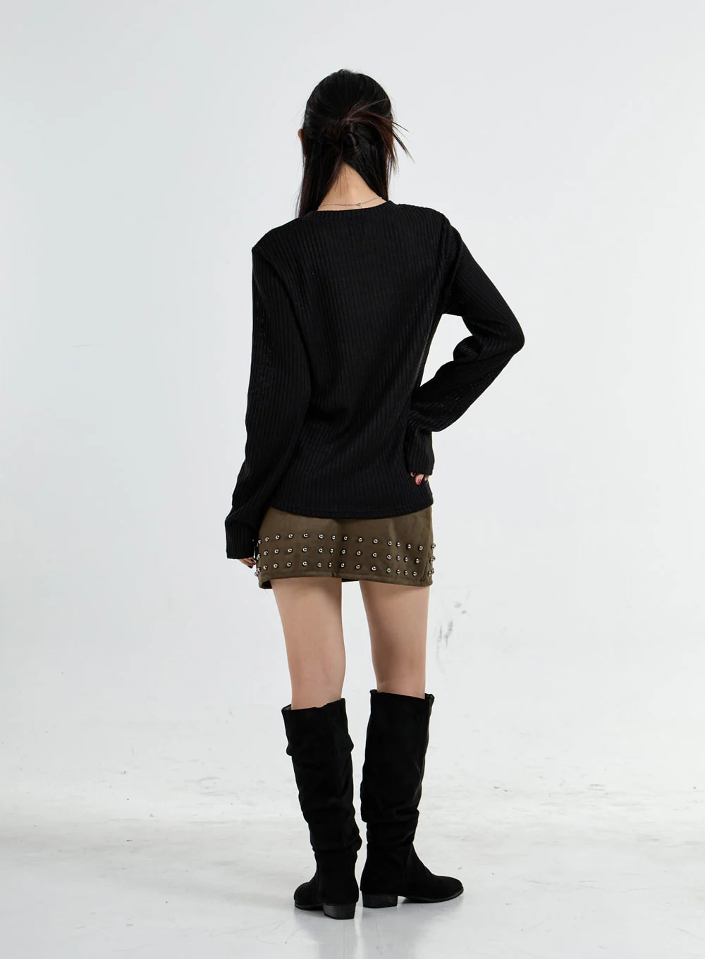 Round Neck Printed Knit CO07 - Image 12