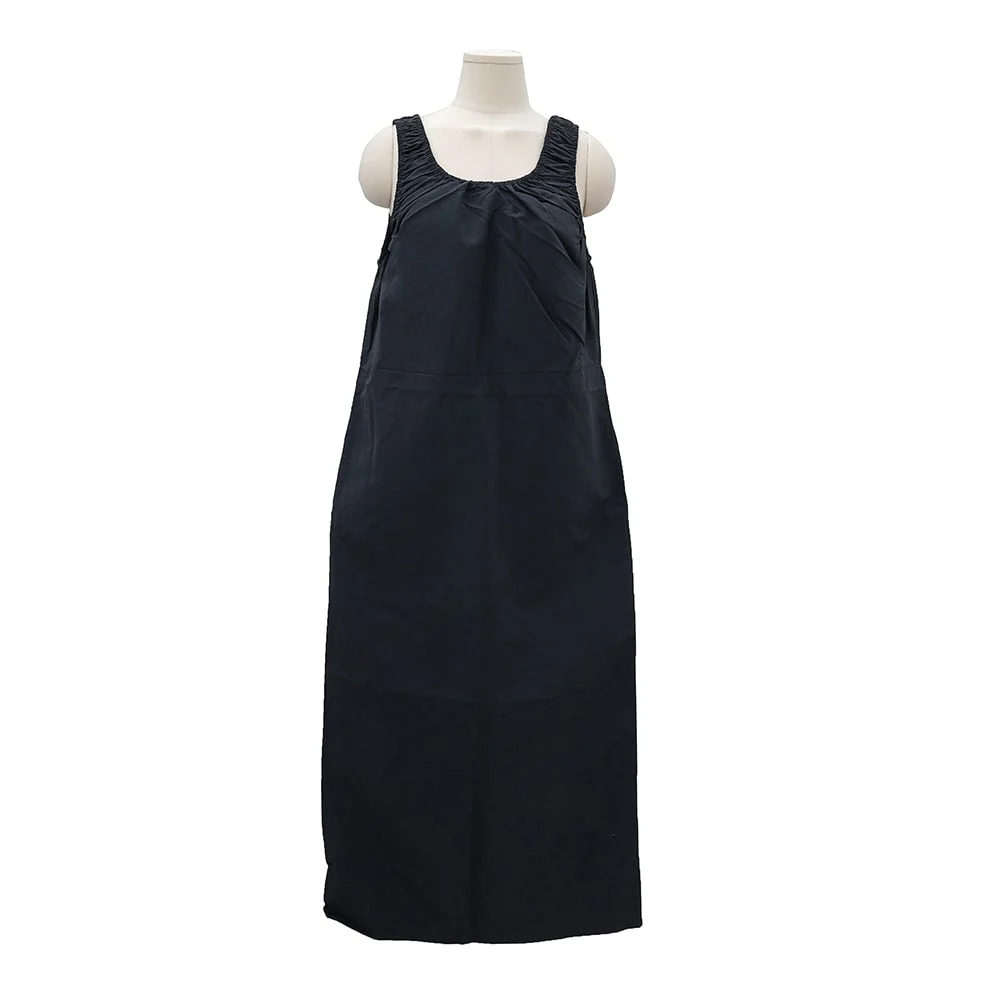 Round Neck Shirring Nylon Maxi Dress OA14 - Image 19
