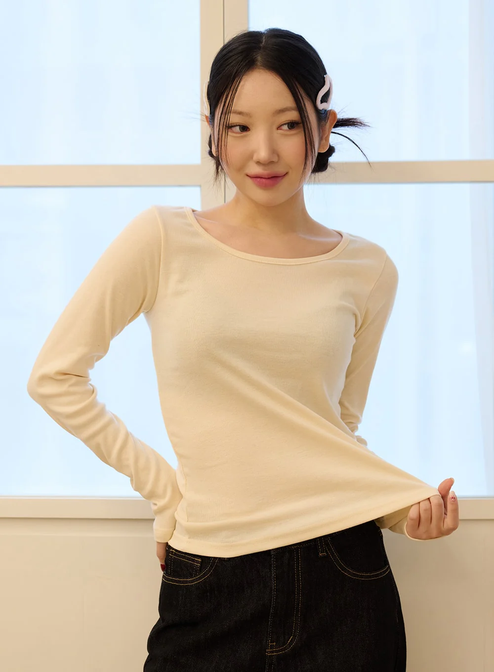 Round Neck Slim Fit Tee OD327