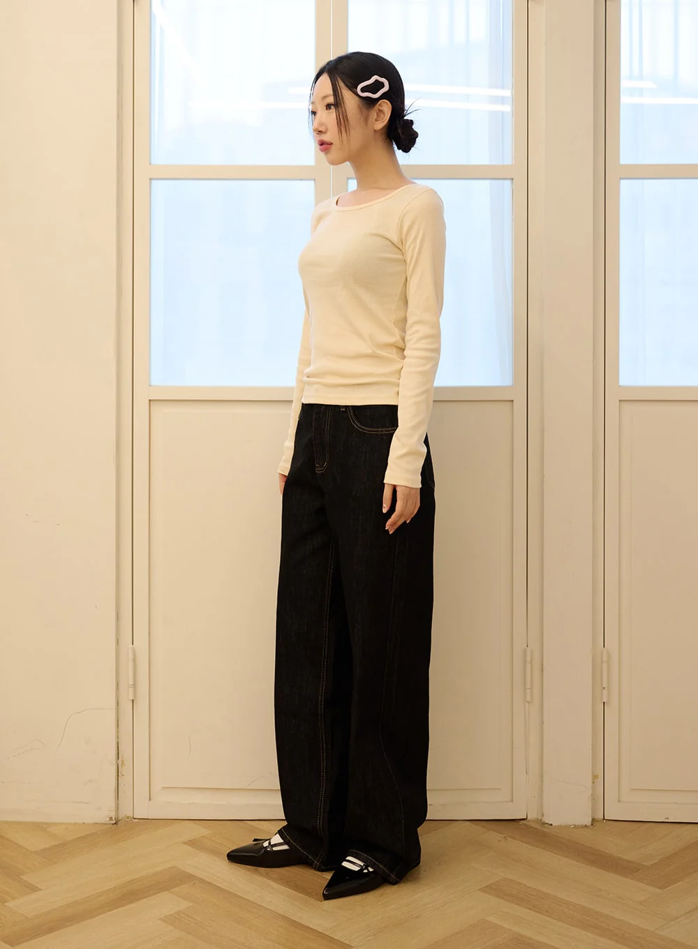 Round Neck Slim Fit Tee OD327 - Image 3