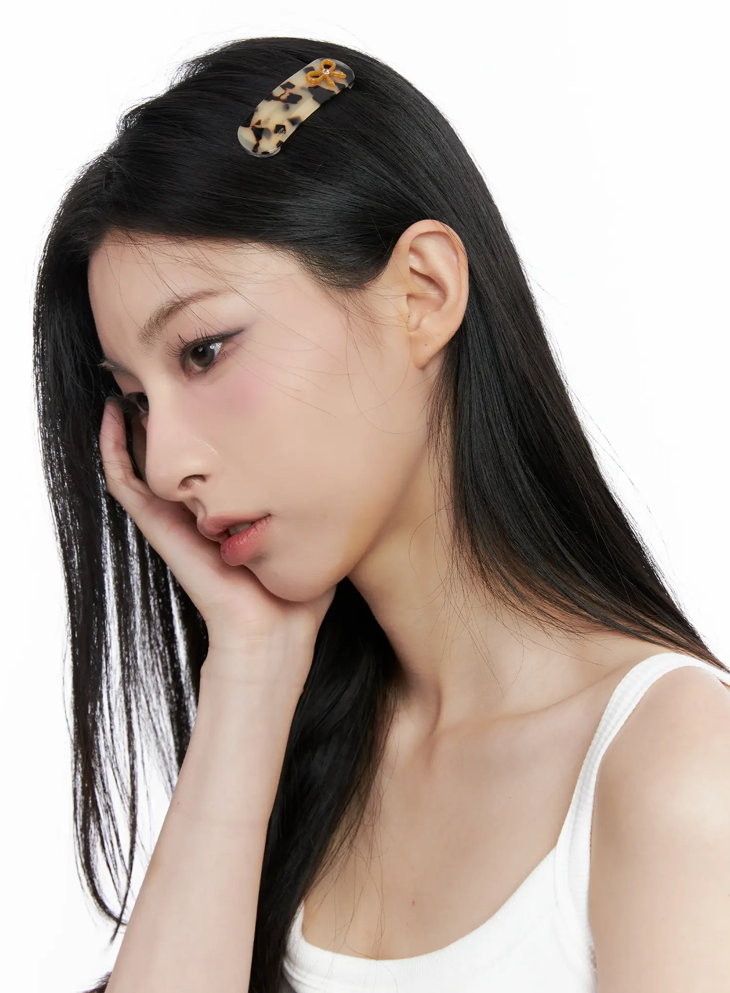 Round Square Ribbon Hairpin CO503 - Image 3