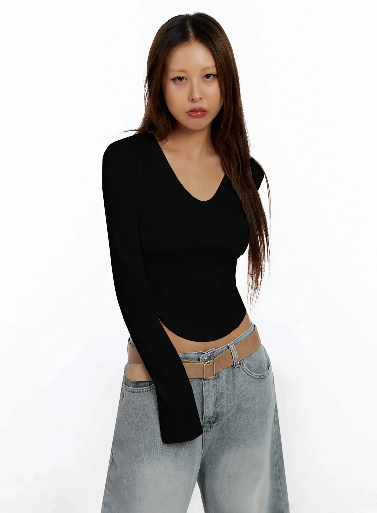 Ruched Crop Top IN528 - Image 14