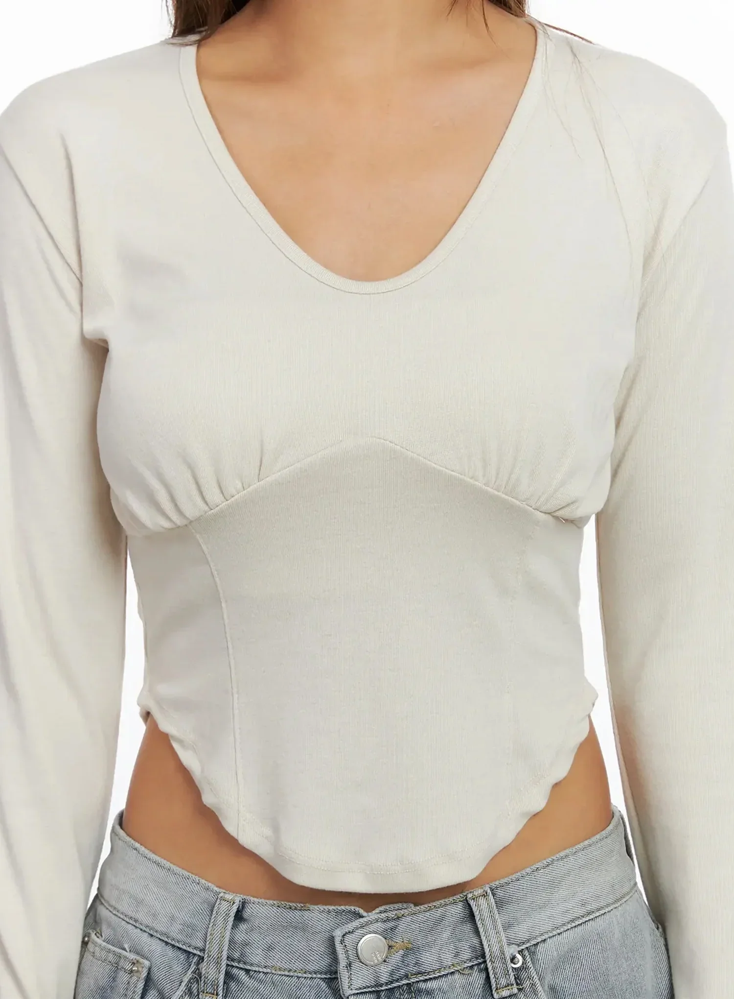 Ruched Crop Top IN528 - Image 4