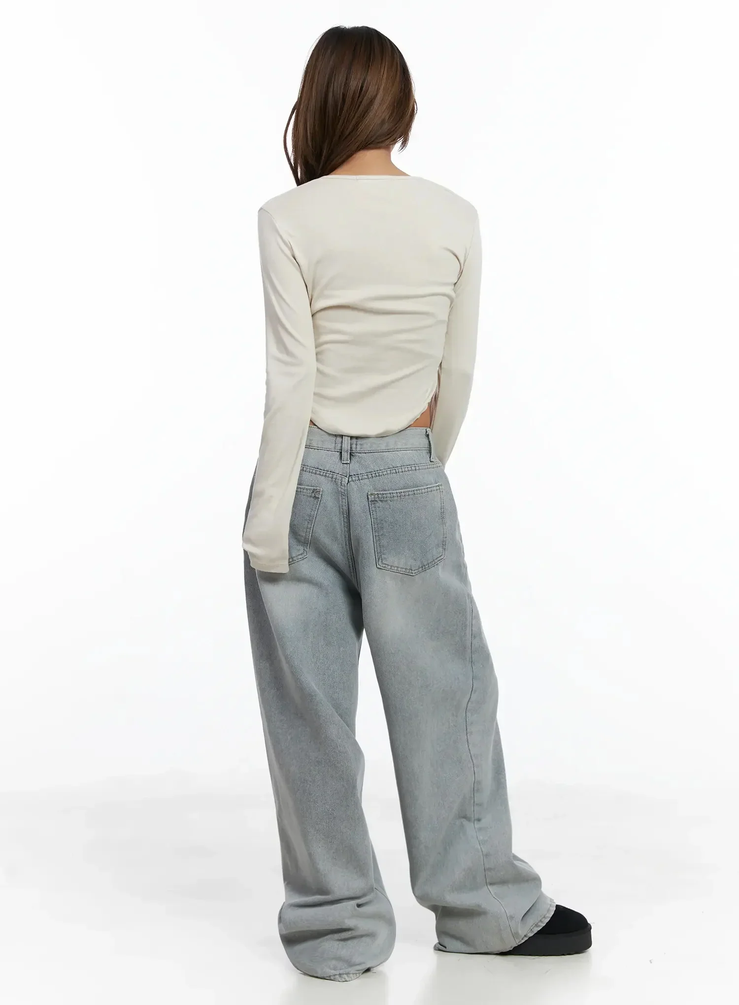 Ruched Crop Top IN528 - Image 9