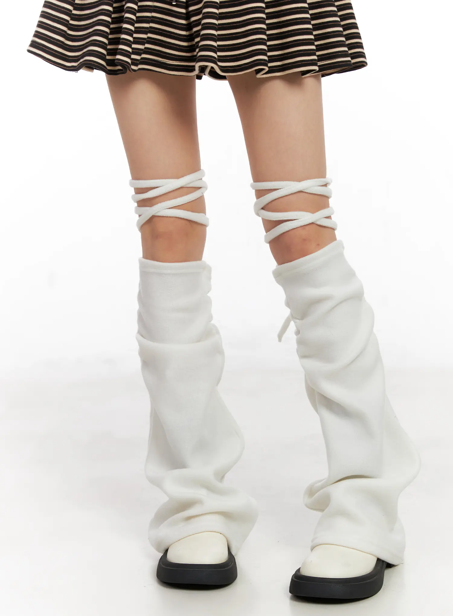 Ruched String Leg Warmers CN521