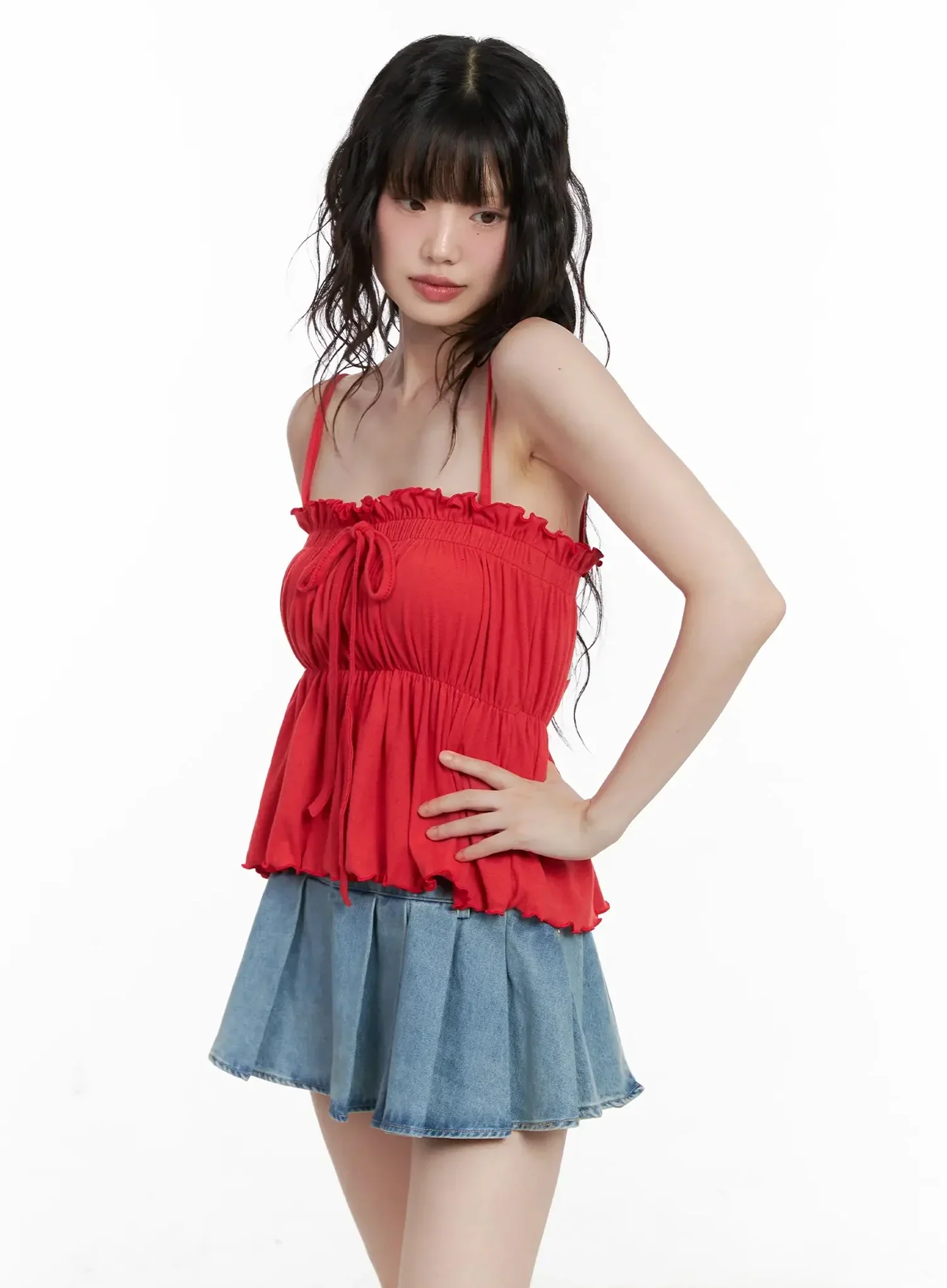 Ruffle Babydoll Top IL531 - Image 16